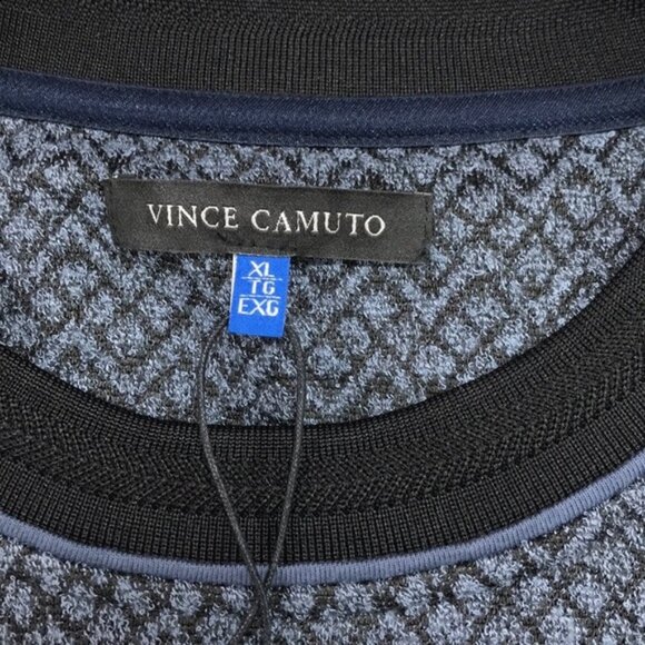 Vince Camuto Slim Fit Diamond Textured Sweater - Picture 5 of 7